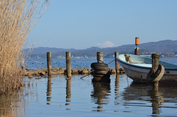 舟と大山と宍道湖
